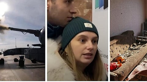 Russia-Ukraine crisis | 'நாங்கள் எங்கே போவோம்?' - உக்ரைன் மக்களின் துயரத்தைக் காட்டும் வீடியோ தொகுப்பு