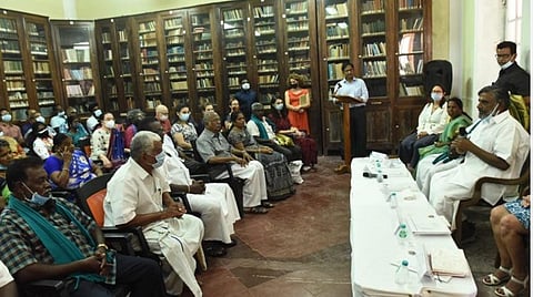 புதுச்சேரி பிரெஞ்சு ஆய்வு மையத்தில் பாரம்பரிய உணவு கருத்தரங்கில் புதுச்சேரி அமைச்சர் தேனீ ஜெயக்குமார் பேச்சு.