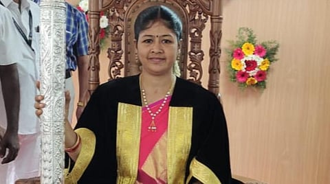 'குடிநீர் பிரச்சினைக்கு முற்றுப்புள்ளி வைப்பேன்': சிவகாசி மாநகராட்சியின் முதல் மேயர் சங்கீதா பதவியேற்றபின் பேட்டி