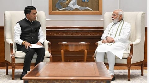 பிரதமர் மோடியை சந்தித்த பிரமோத் சாவந்த்