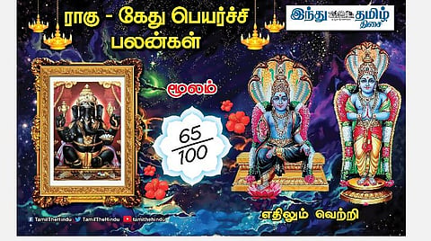 ராகு - கேது பெயர்ச்சி பலன்கள்; மூலம் நட்சத்திர அன்பர்களே! பகைகள் விலகும்; கடன் பிரச்சினை குறையும்; காரியத்தில் வெற்றி!