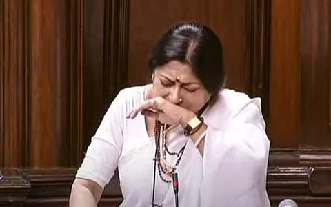 மாநிலங்களவையில் கதறி அழுத ரூபா கங்குலி