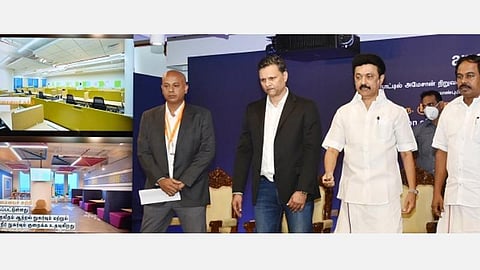 '1 டிரில்லியன் டாலர் பொருளாதாரம் நோக்கிய பயணத்தின் மற்றொரு மைல்கல்' - அமேசான் அலுவலகத்தை திறந்துவைத்த முதல்வர் ஸ்டாலின்