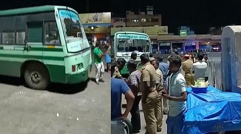 கரூரில் திருநங்கைகள், பேருந்து ஊழியர்கள் மோதல்: அரசுப் பேருந்துகள் கண்ணாடி உடைப்பு