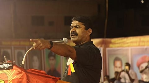 கூட்டத்தில் பேசினார் கட்சியின்தலைமை ஒருங்கிணைப்பாளர் சீமான்.