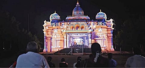 பாம்பன் விவேகானந்தர் நினைவு மண்டபத்தில் உள்ள ஒளி-ஒலி காட்சிக்கூடம்