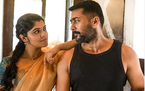 தேசிய விருது வென்ற அபர்ணா பாலமுரளி, சூர்யா