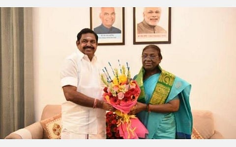 குடியரசுத் தலைவர் திரவுபதி முர்முவுக்கு இபிஎஸ் வாழ்த்து