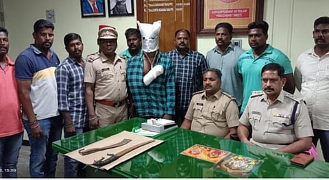 புதுச்சேரி அருகே கல்லூரி மாணவி கொலையில் இளைஞர் கைது; தப்ப முயன்றபோது கை முறிந்ததாக போலீஸ் தகவல்