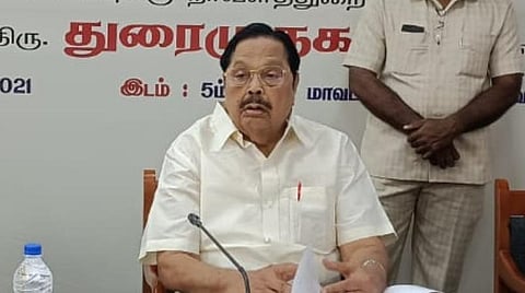 “காவிரி - குண்டாறு திட்டப் பணி நடப்பதெல்லாம் கே.பாலகிருஷ்ணனுக்கு தெரியாது” - துரைமுருகன் பதில்
