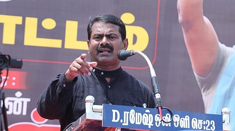 அதானிக்கு ஆதரவாக திமுக அரசு நிற்பது சந்தர்ப்பவாதம் இல்லையா? - சீமான் கேள்வி