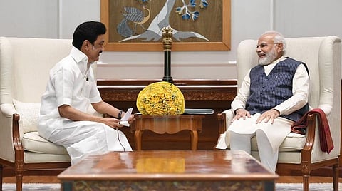 பிரதமர் மோடியுடன் முதல்வர் மு.க.ஸ்டாலின் சந்திப்பு: நீட் உள்ளிட்ட விவகாரங்கள் குறித்த கோரிக்கை மனு அளிப்பு