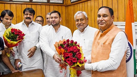 பிஹாரில் நம்பிக்கை வாக்கெடுப்பில் நிதிஷ் அரசு வெற்றி; பாஜக வெளிநடப்பு
