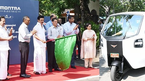 முருகப்பா குழுமத்தின் ‘மோன்ட்ரா’ 3 சக்கர மின் வாகனம்: ஸ்டாலின் கொடியசைத்து தொடங்கி வைத்தார்