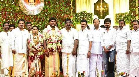 அமைச்சர் மூர்த்தி இல்ல திருமண விழாவில் முதல்வர் ஸ்டாலின்