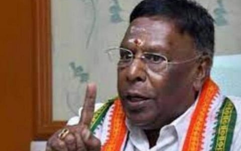புதுச்சேரி முன்னாள் முதல்வர் நாராயணசாமி.
