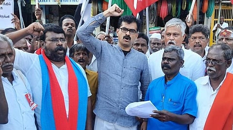 போராட்டத்தில் துரை வைகோ