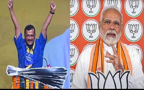அரவிந்த் கேஜ்ரிவால், நரேந்திர மோடி