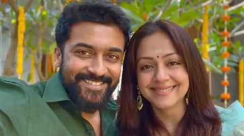 ரசிகர்களுக்கு சூர்யா - ஜோதிகா தீபாவளி வாழ்த்து