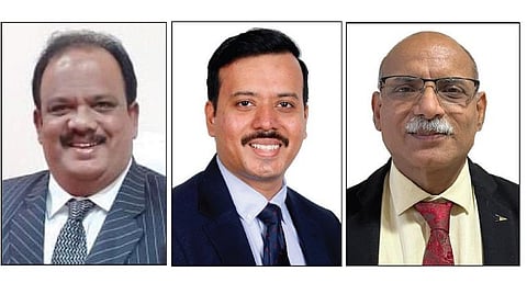 ஆன்லைன் நிகழ்வில் பங்கேற்ற மேனாள் நீதிபதி அ.முகமது ஜியாவுதீன், சுனீல் அனந்த நாராயணன், சுனில் அரோரா.