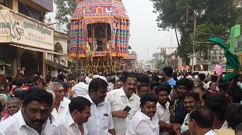 சுவாமிமலை முருகன் கோயில் திருத்தேரோட்டம் நிகழ்வு