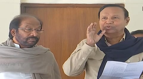 டெல்லியில் செய்தியாளர்களைச் சந்தித்த திமுக எம்பி டி.ஆர்.பாலு