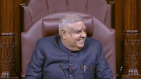 மாநிலங்களவைத் தலைவராக பொறுப்பேற்ற ஜக்தீப் தன்கர் - பிரதமர், எதிர்க்கட்சித் தலைவர் வாழ்த்து