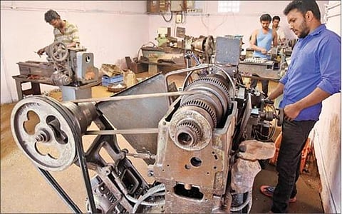 கோவையில் செயல்படும் குறுந்தொழில் நிறுவனம். (கோப்பு படம்)