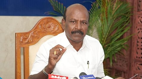 செய்தியாளர்களிடம் பேசிய அமைச்சர் மா.சுப்பிரமனியன்