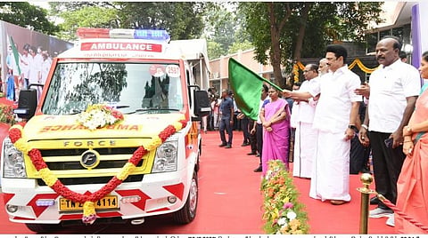 வாகனங்களை தொடங்கிவைத்த முதல்வர் மு.க.ஸ்டாலின்