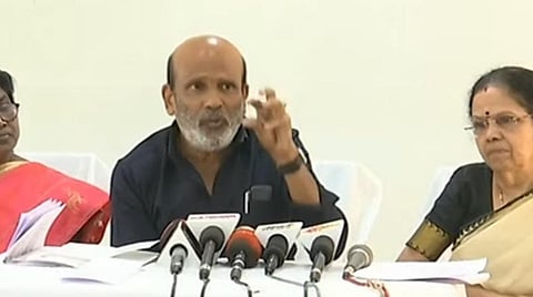 சென்னையில் செய்தியாளர்களைச் சந்தித்த வாகை சந்திரசேகர்
