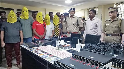 திருப்பூர் | கடன் செயலி வாயிலாக மோசடி: கேரளாவை சேர்ந்த 5 பேர் திருப்பூரில் கைது