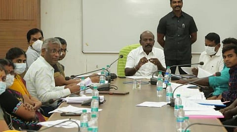 சென்னையில் செவிலியர்கள் சங்க பிரதிநிதிகளுடன் பேச்சுவார்த்தை நடத்திய அமைச்சர் மா.சுப்பிரமணியன்