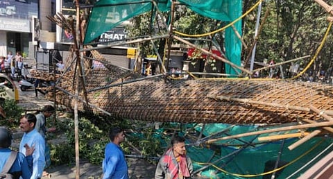 மெட்ரோ ரயில் தூண் சரிந்து விழுந்த பின்...