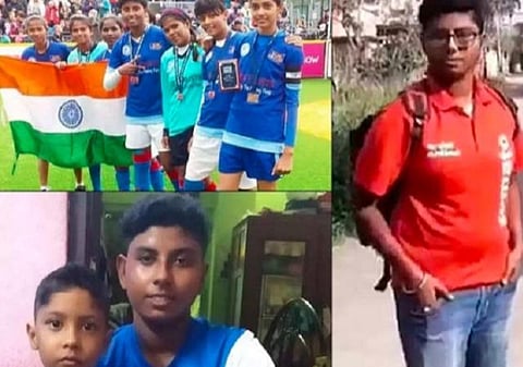 உணவு டெலிவரி ஊழியராக பணிபுரியும் கால்பந்து வீராங்கனை!