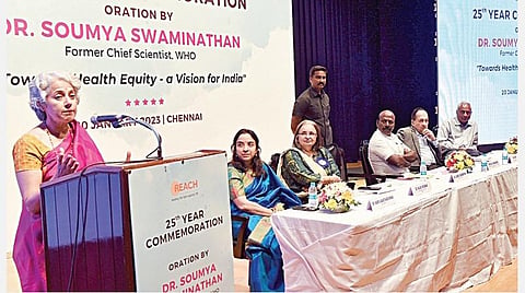 நோயற்ற வாழ்வுக்கு சுகாதாரமே அடிப்படை: மூத்த விஞ்ஞானி சவுமியா சுவாமிநாதன் கருத்து