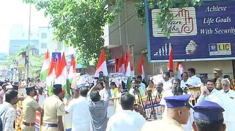 சென்னையில் நடந்த ஆர்ப்பாட்டம்