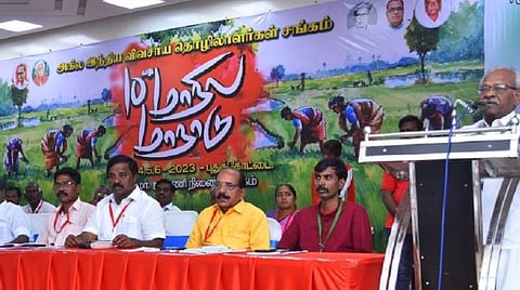விவசாயத் தொழிலாளர்களுக்கு தனித் துறை உருவாக்கக் கோரி மார்ச் 16-ல் ஆர்ப்பாட்டம்: வி.தொ.ச அறிவிப்பு