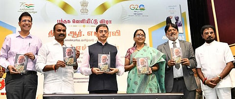 சென்னை அண்ணா பல்கலைக்கழகத்தில் நடந்த பிரதமர் மோடியும் அம்பேத்கரும் நூல் வெளியீட்டு விழா