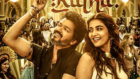 அரபிக் குத்து பாடலில் விஜய் மற்றும் பூஜா ஹெக்டே