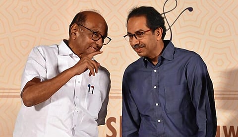 சரத் பவார், உத்தவ் தாக்கரே | கோப்புப்படம் | படம்: விவேக் பிந்த்ரே