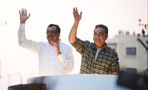 கமல்ஹாசன் மற்றும் ஈவிகேஎஸ் இளங்கோவன்