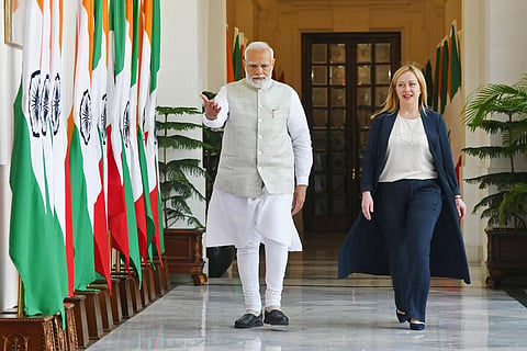 உக்ரைன் பிரச்சினைக்கு தீர்வு காண அமைதி பேச்சுக்கு உதவ இந்தியா தயார் - இத்தாலி பிரதமரிடம் நரேந்திர மோடி உறுதி