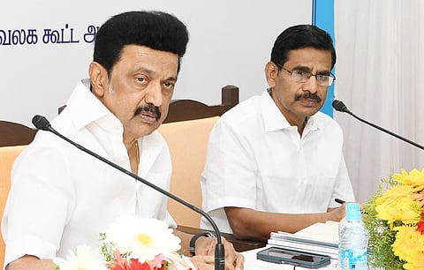 மதுரையில் நடந்த கள ஆய்வு கூட்டத்தில் முதல்வர் மு.க.ஸ்டாலின்