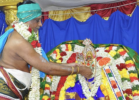 மாசித் திருவிழா | பழநி மாரியம்மனுக்கு திருக்கல்யாணம் நேற்று நடைபெற்றது