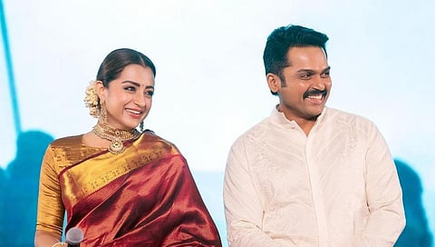 “நான் பழையாறை வந்ததும் நாம் ‘வைப்’ ஆக ஒரு பாடல்” - கார்த்தி, த்ரிஷா உரையாடல் ட்வீட்