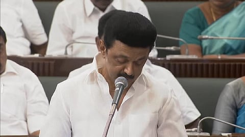 பேரவையில் பேசிய முதல்வர் மு.க.ஸ்டாலின்