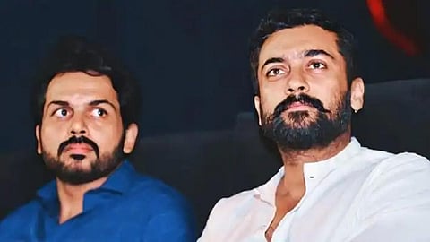 அஜித் தந்தை மறைவுக்கு நேரில் ஆறுதல் கூறிய நடிகர்கள் சூர்யா, கார்த்தி
