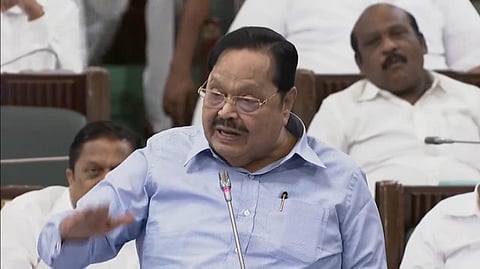 பேரவையில் பேசிய அமைச்சர் துரைமுருகன்