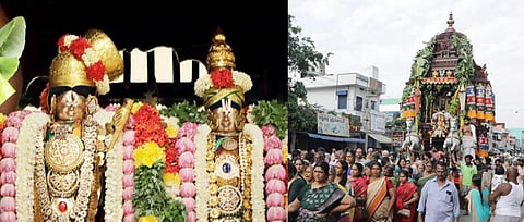 ஸ்ரீவில்லிபுத்தூர் ஆண்டாள் கோயில் செப்புத் தேரோட்டம்
